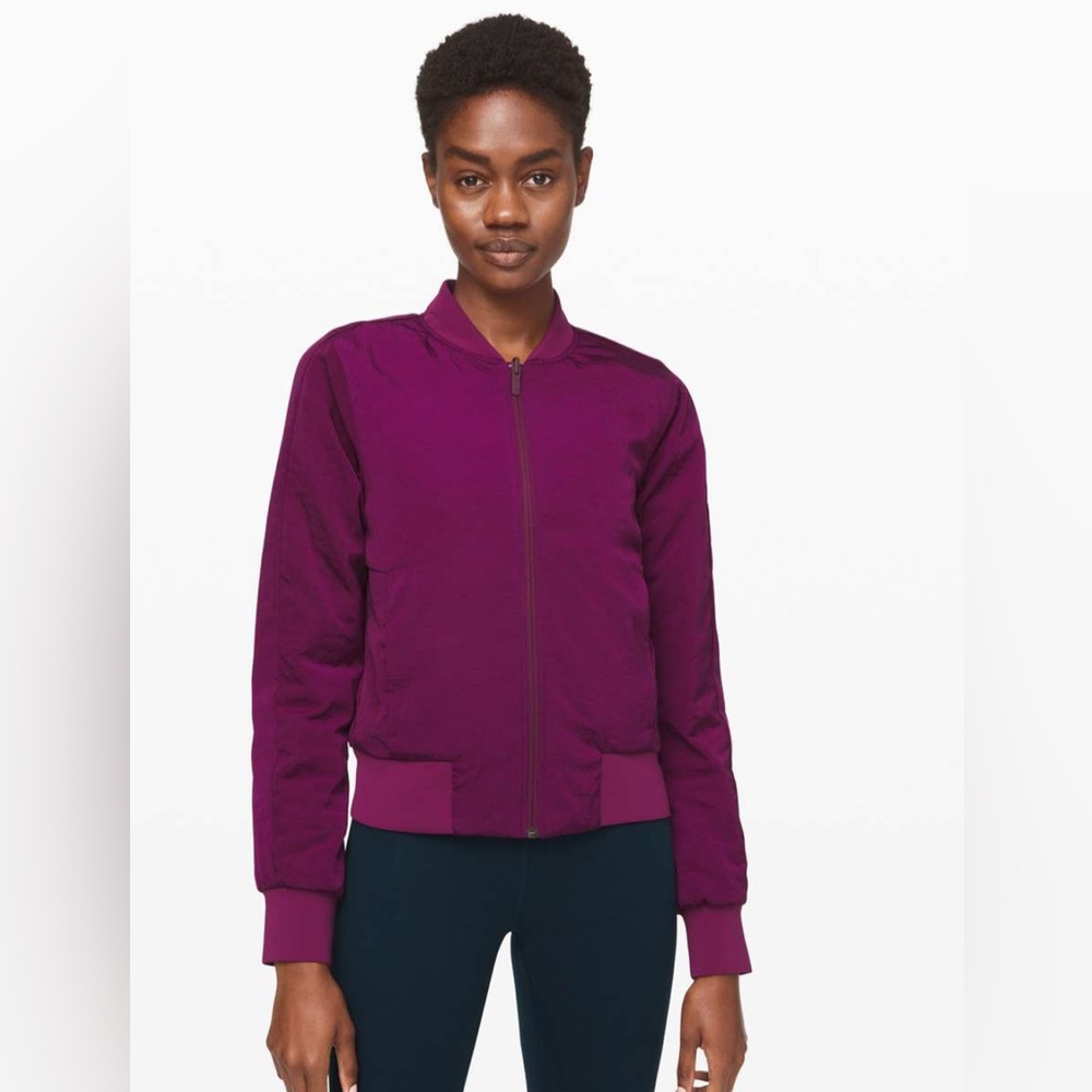 LULULEMON Nonstop Bomber Jacket Reversible in shade marvel
